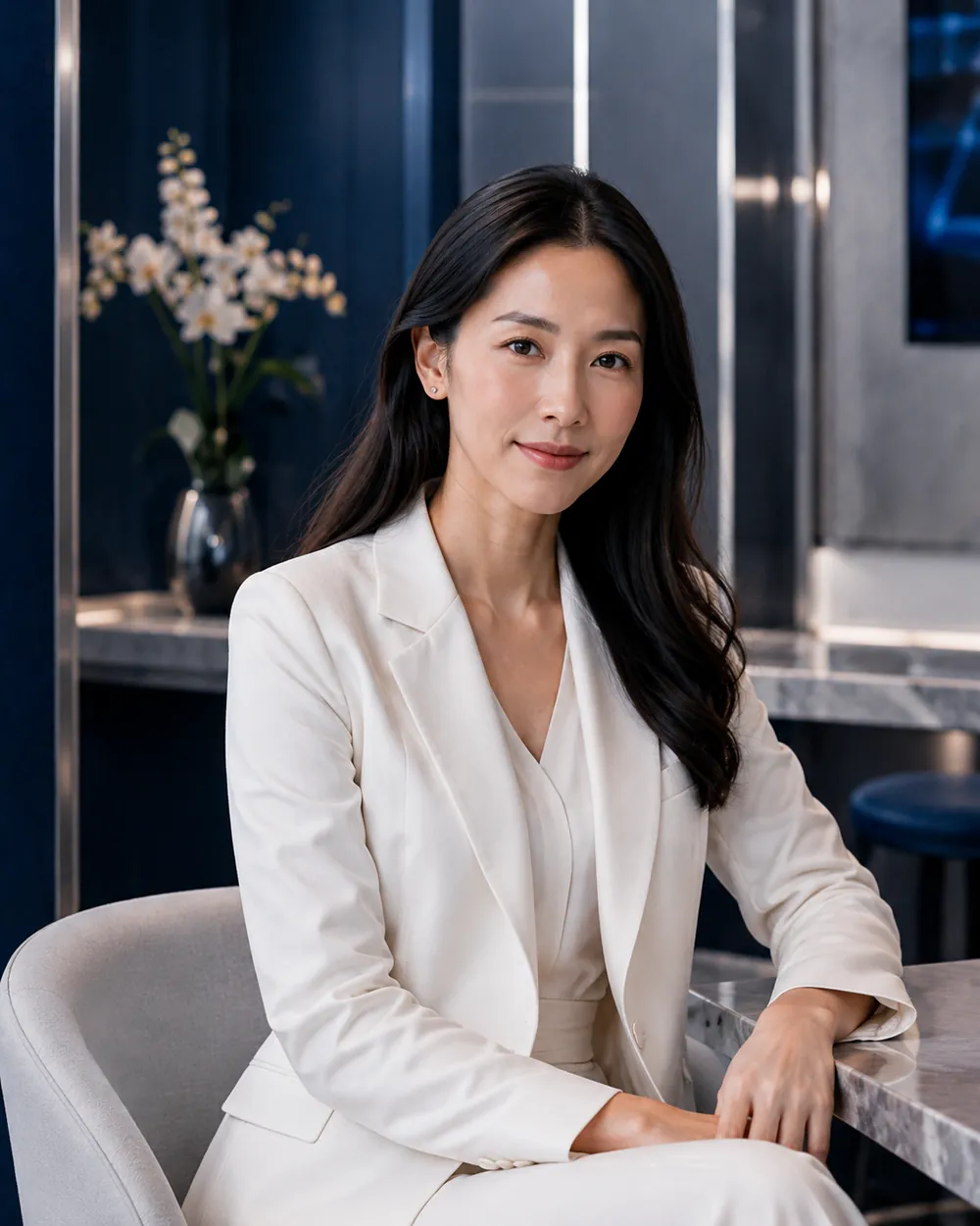 Founder of The NK Clinic Phuket at the clinic in Phuket